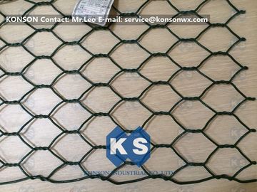 Caja y cesta profesionales de la malla de alambre del PVC Gabions para la tela metálica hexagonal del pollo