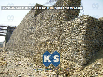Muros de contención galvanizados de la caja de Gabion/cerca de piedra de la cesta de Gabion